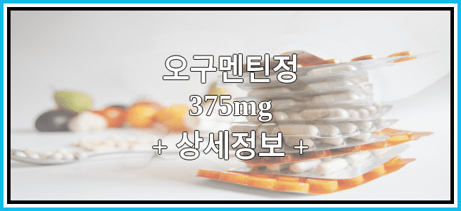 오구멘틴정375mg 효능효과 복용법 부작용