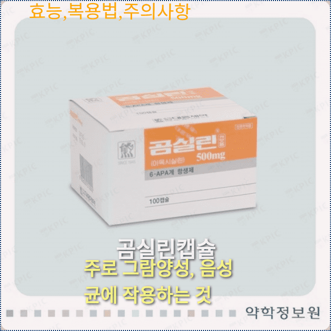 곰실린캡슐의 제품외형
