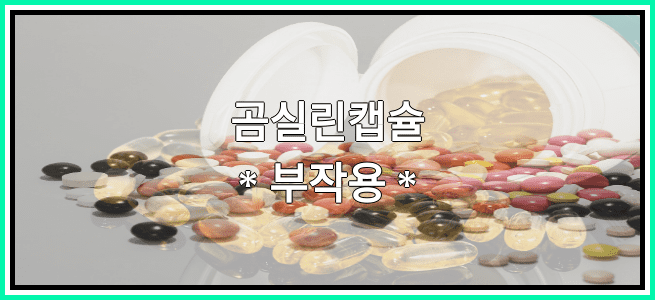 곰실린캡슐의 부작용 설명