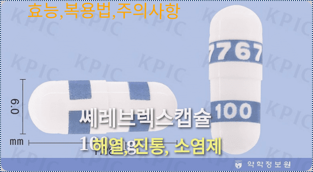 쎄레브렉스캡슐100mg의 제품외형