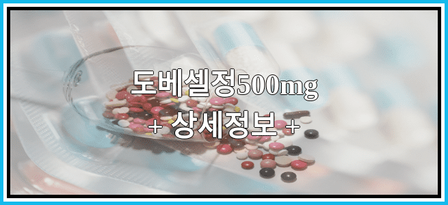 도베셀정500mg 효과 및 임산부 등급, 부작용에 대해서