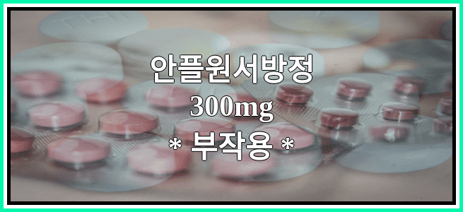 안플원서방정300mg의 부작용 설명