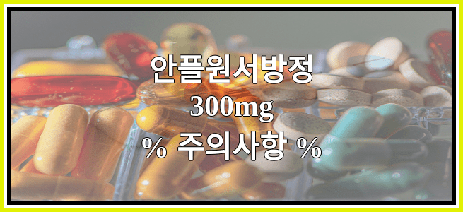 안플원서방정300mg의 부작용 설명