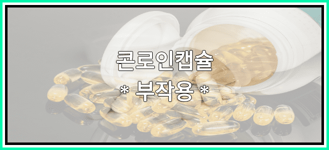 콘로인캡슐의 부작용 설명