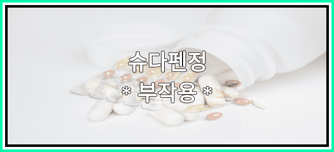 슈다펜정의 부작용 설명