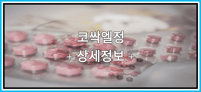 코싹엘정 복용방법 및 부작용 그리고 임산부 금기 등급