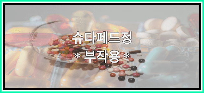 슈다페드정의 부작용 설명