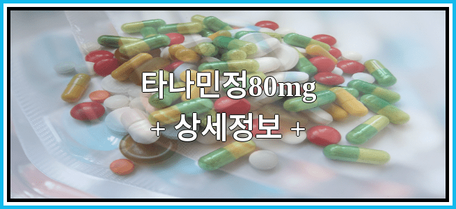 타나민정80mg 효능효과 복용법 임산부등급 부작용