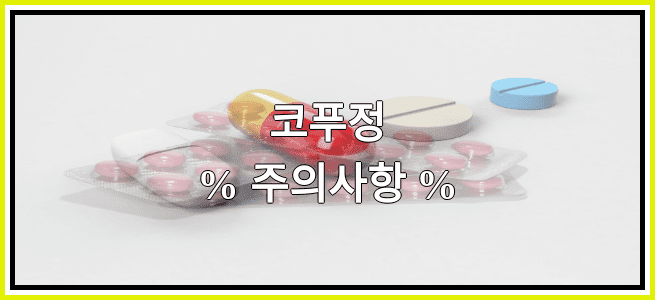 코푸정의 부작용 설명