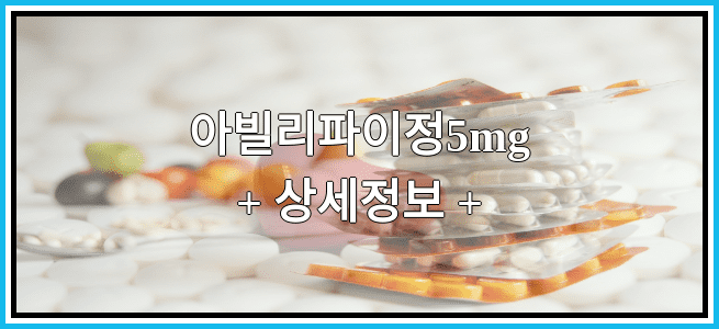 아빌리파이정5mg 복용방법 및 부작용 그리고 임산부 금기 등급