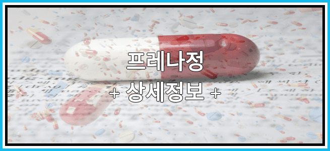 프레나정 복용방법 및 부작용 그리고 임산부 금기 등급