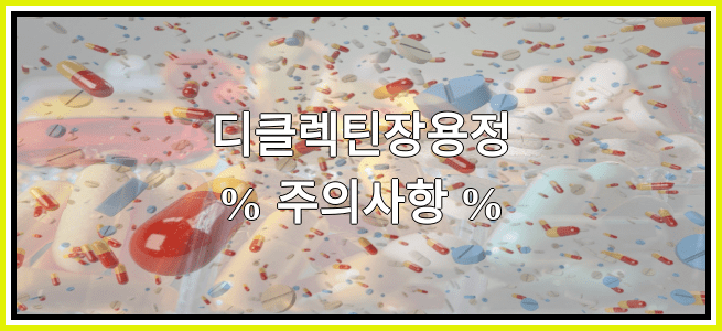 디클렉틴장용정의 부작용 설명