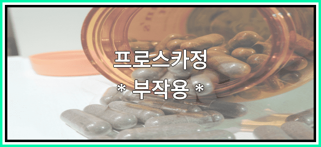 프로스카정의 부작용 설명