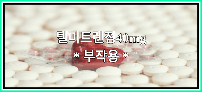 텔미트렌정40mg의 부작용 설명