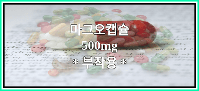 마그오캡슐500mg의 부작용 설명