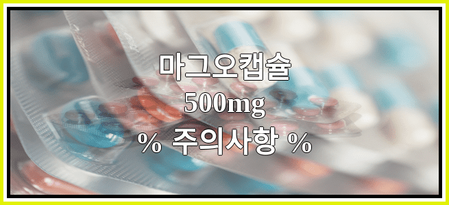 마그오캡슐500mg의 부작용 설명