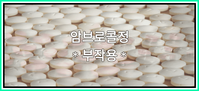 암브로콜정의 부작용 설명