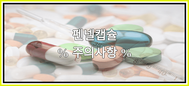 펜넬캡슐의 부작용 설명